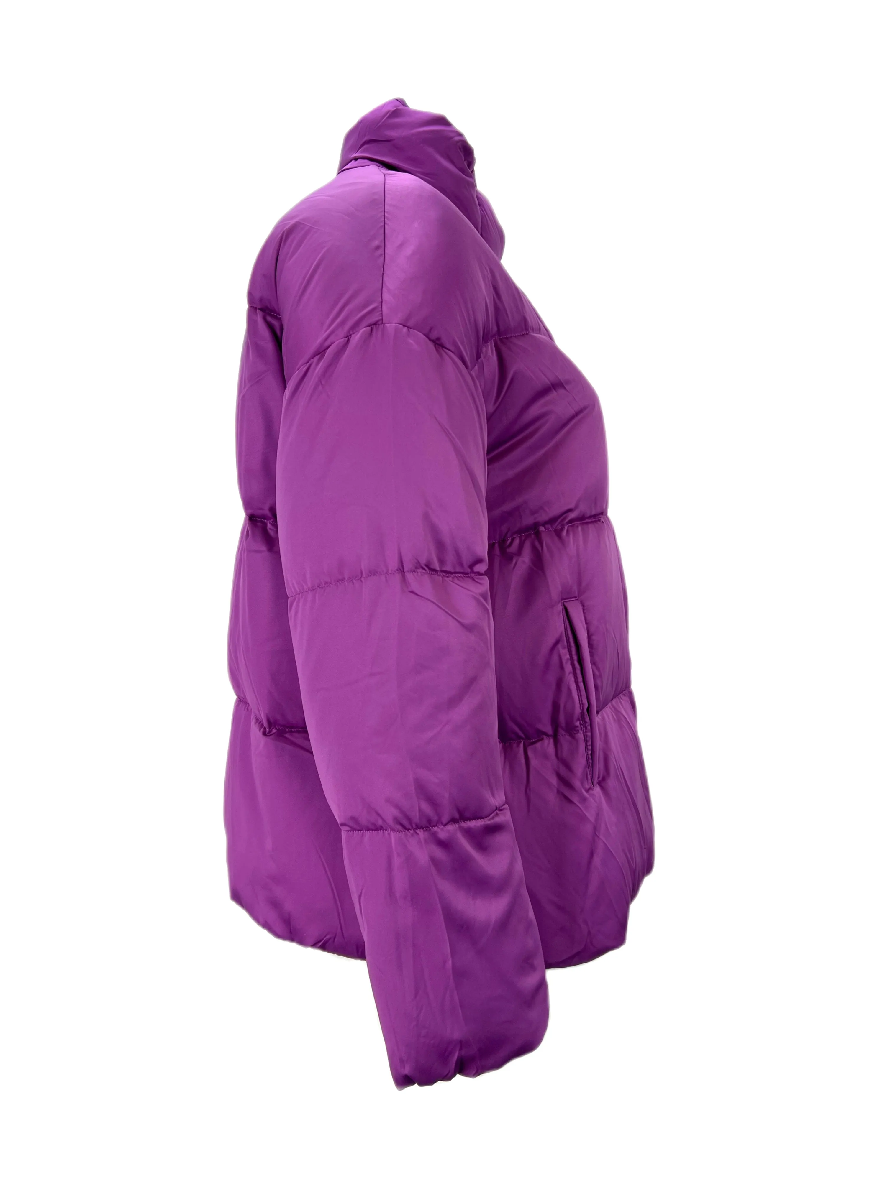 Marina Rinaldi Women's Purple Paolino Quilted Jacket NWT