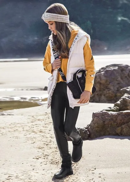 Mayoral Leather Leggings