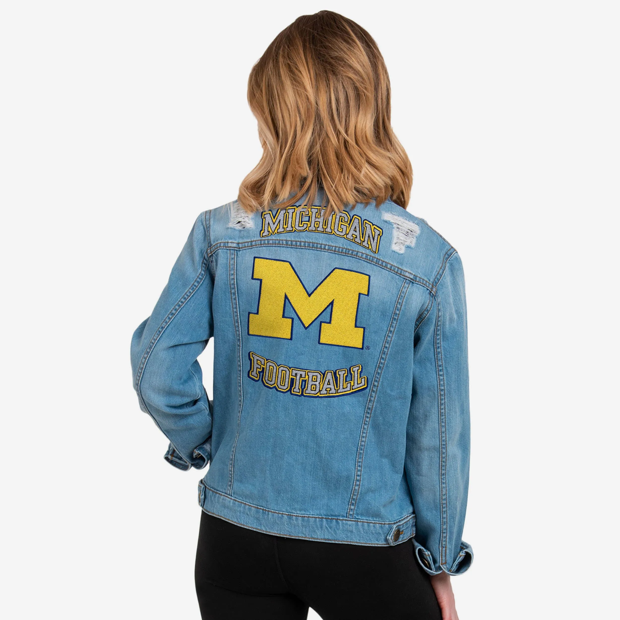 Michigan Wolverines Womens Denim Days Jacket