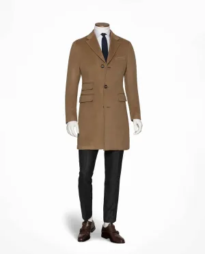 Nesti Onelio Camel Brushed Pure Cashmere