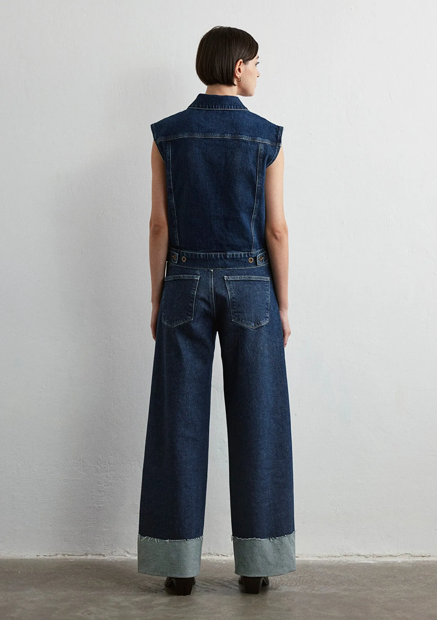 Nina Deep Blue Denim Jean Vest