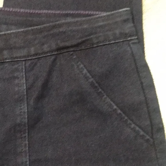 NYDJ DarkWash Leggings w/ faux pockets &amp; zipper Fly size 14
