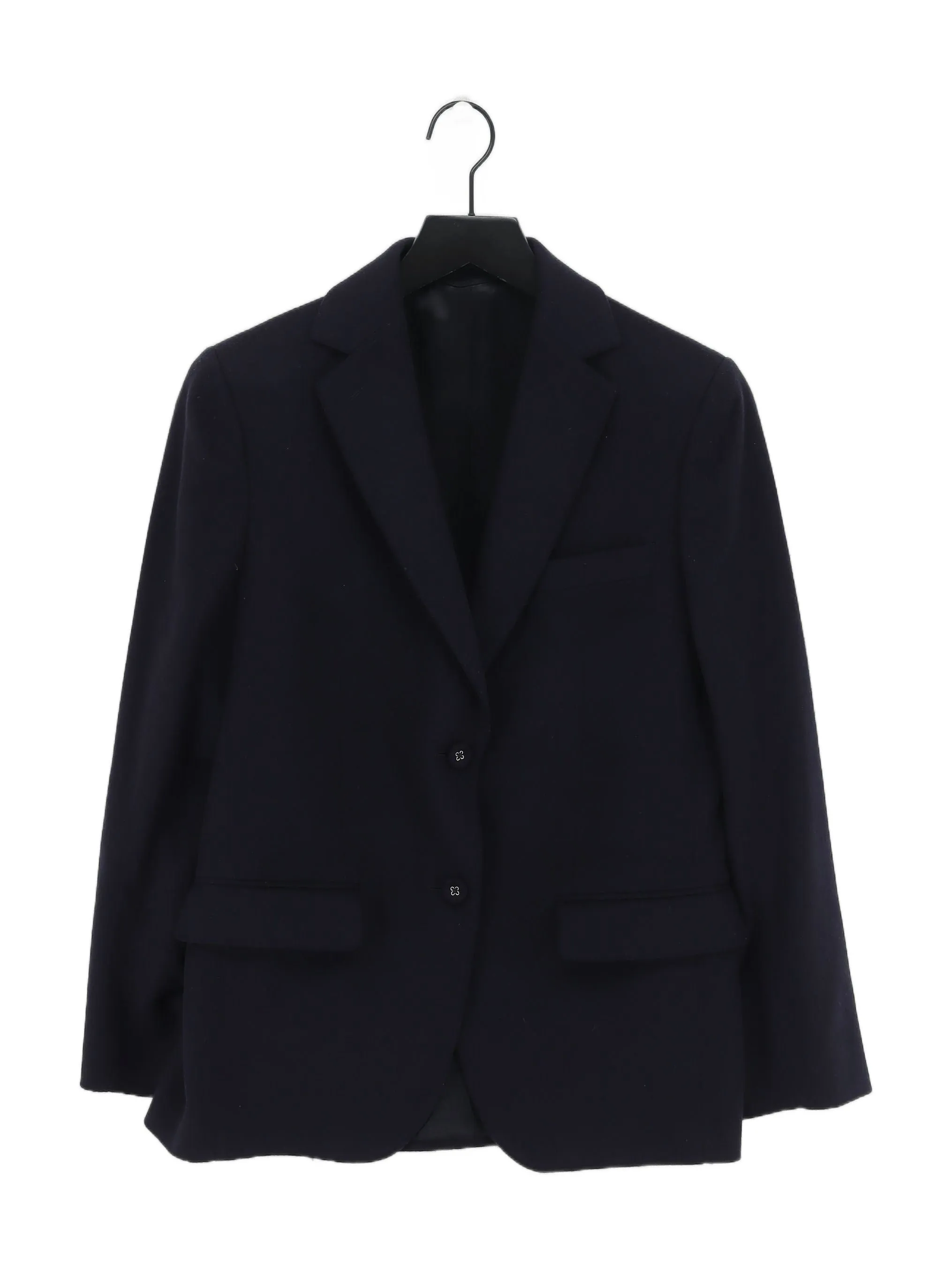 Officine Générale Women's Blazer UK 12 Blue Wool with Cashmere, Viscose