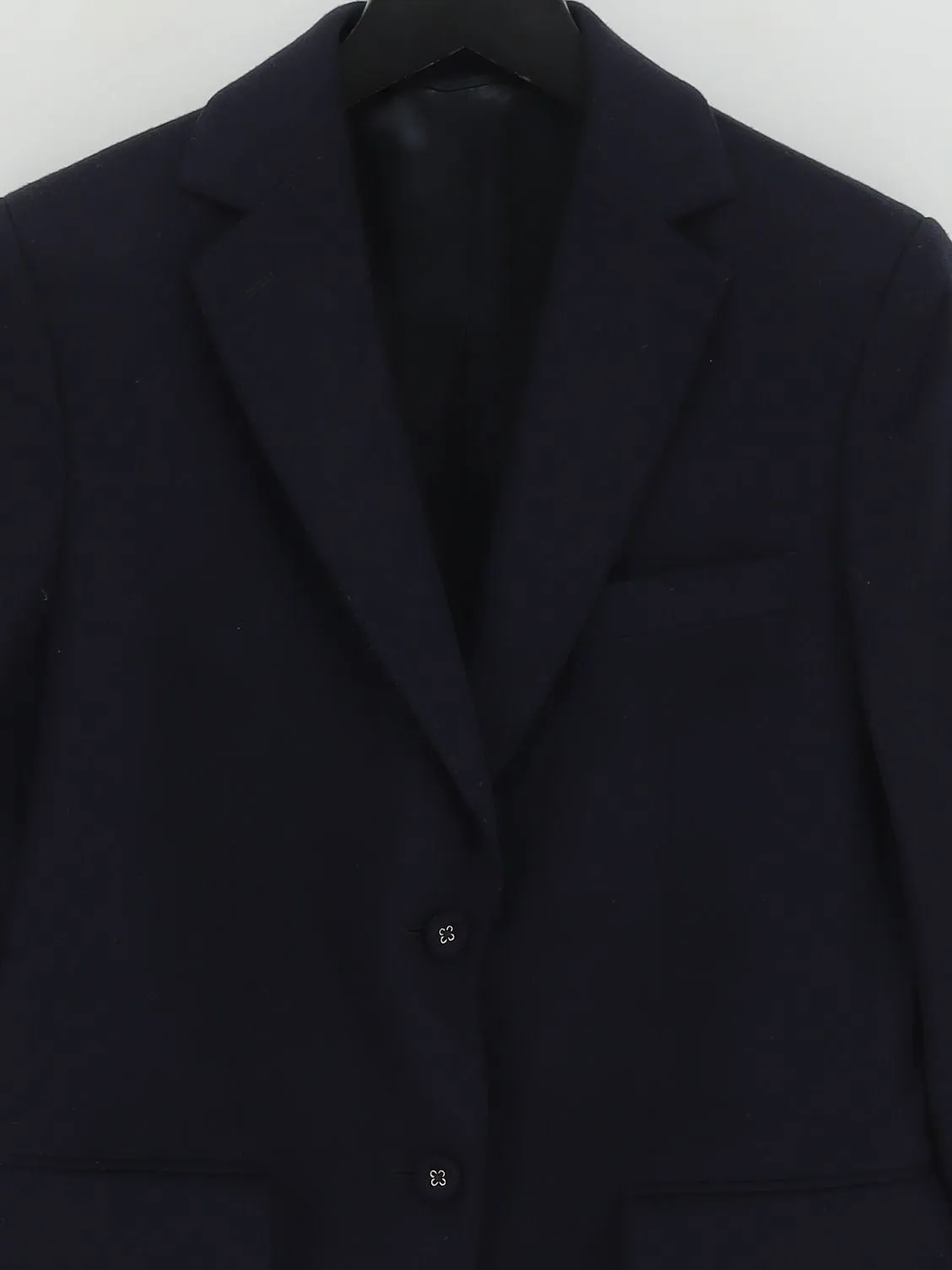 Officine Générale Women's Blazer UK 12 Blue Wool with Cashmere, Viscose
