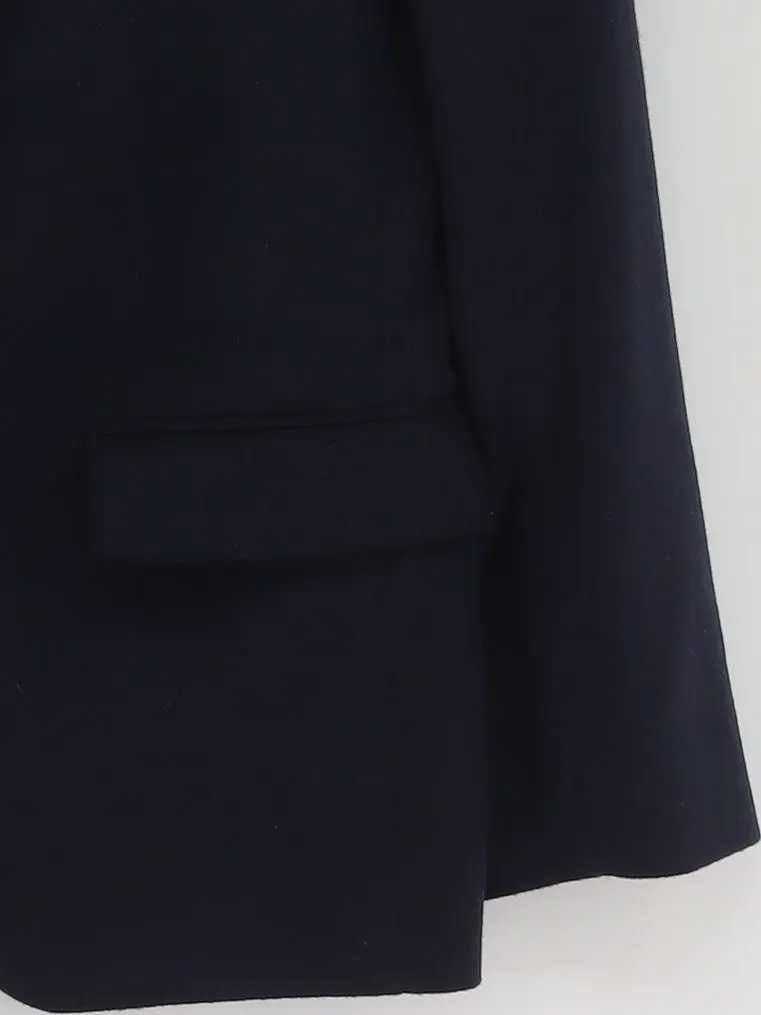 Officine Générale Women's Blazer UK 12 Blue Wool with Cashmere, Viscose