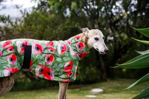 Our poppy red on vibrant green sports coat