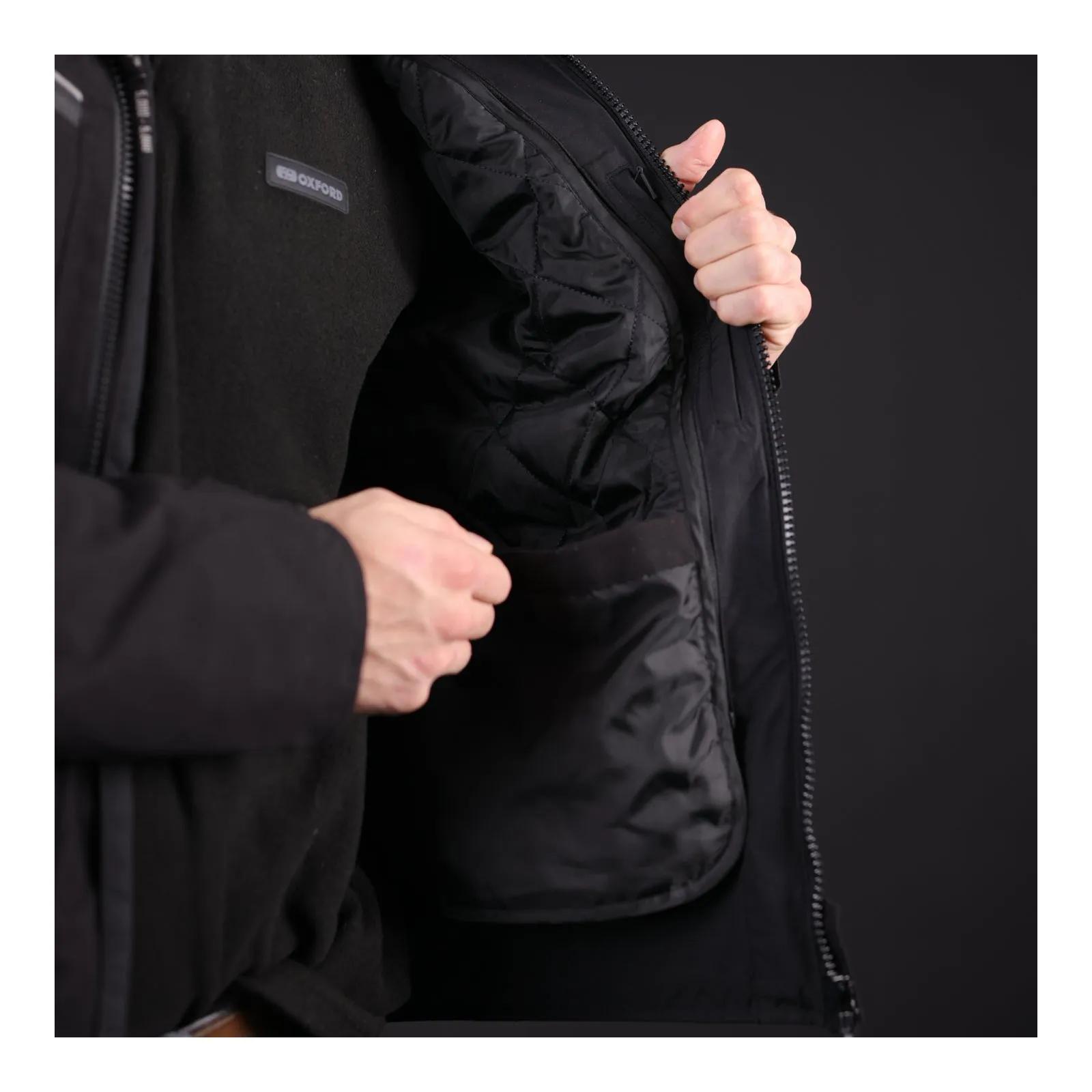Oxford Mondial Street Dry2Dry MS Jacket - Black