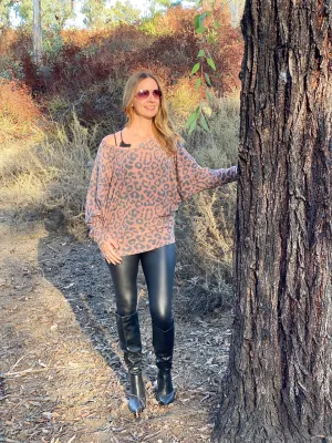 P4 Faux leather leggings
