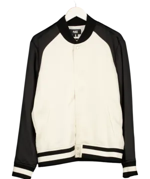 PAIGE Beige Bomber Jacket UK M