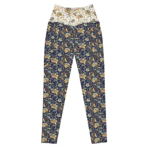 Paisley Crossover leggings with pockets