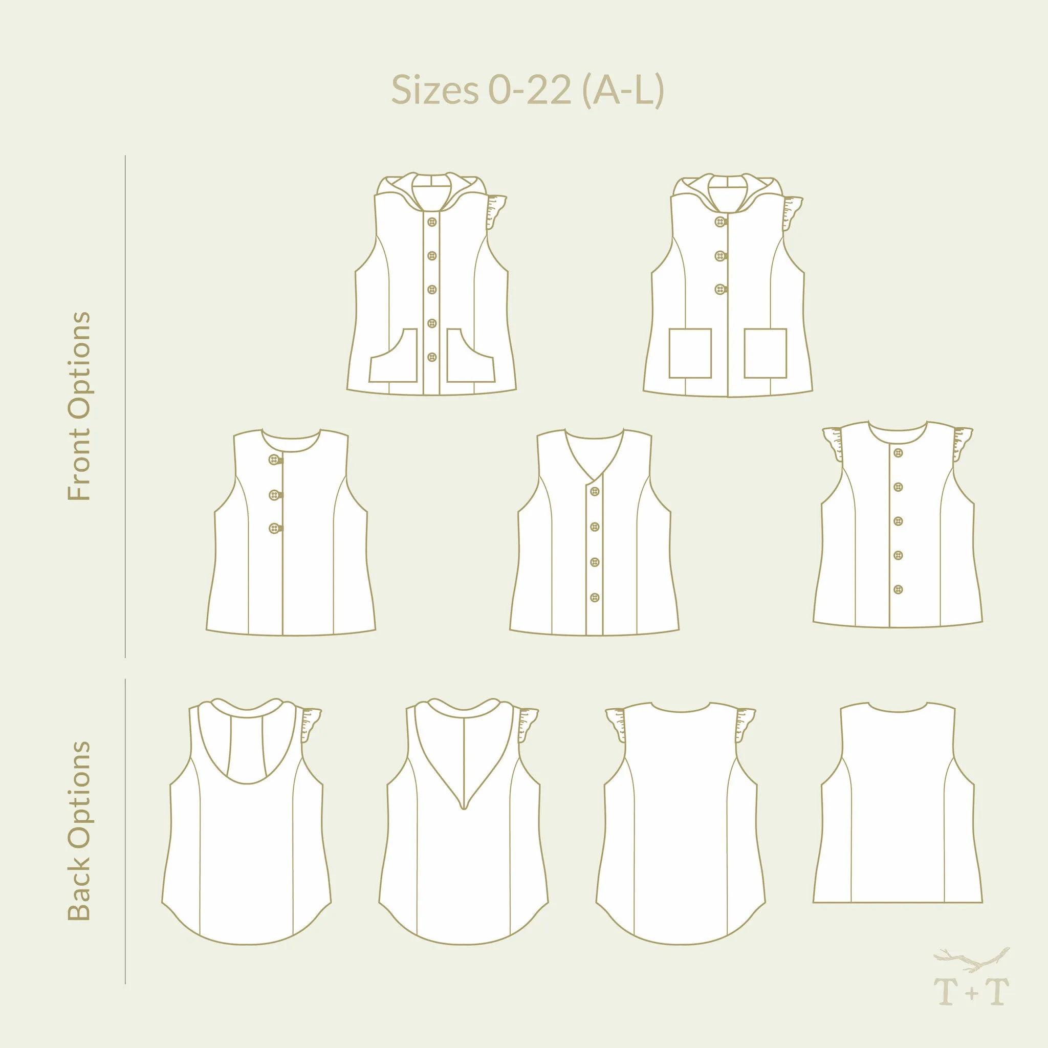 Pathfinder Vest Sewing Pattern - Women's/Curved Fit
