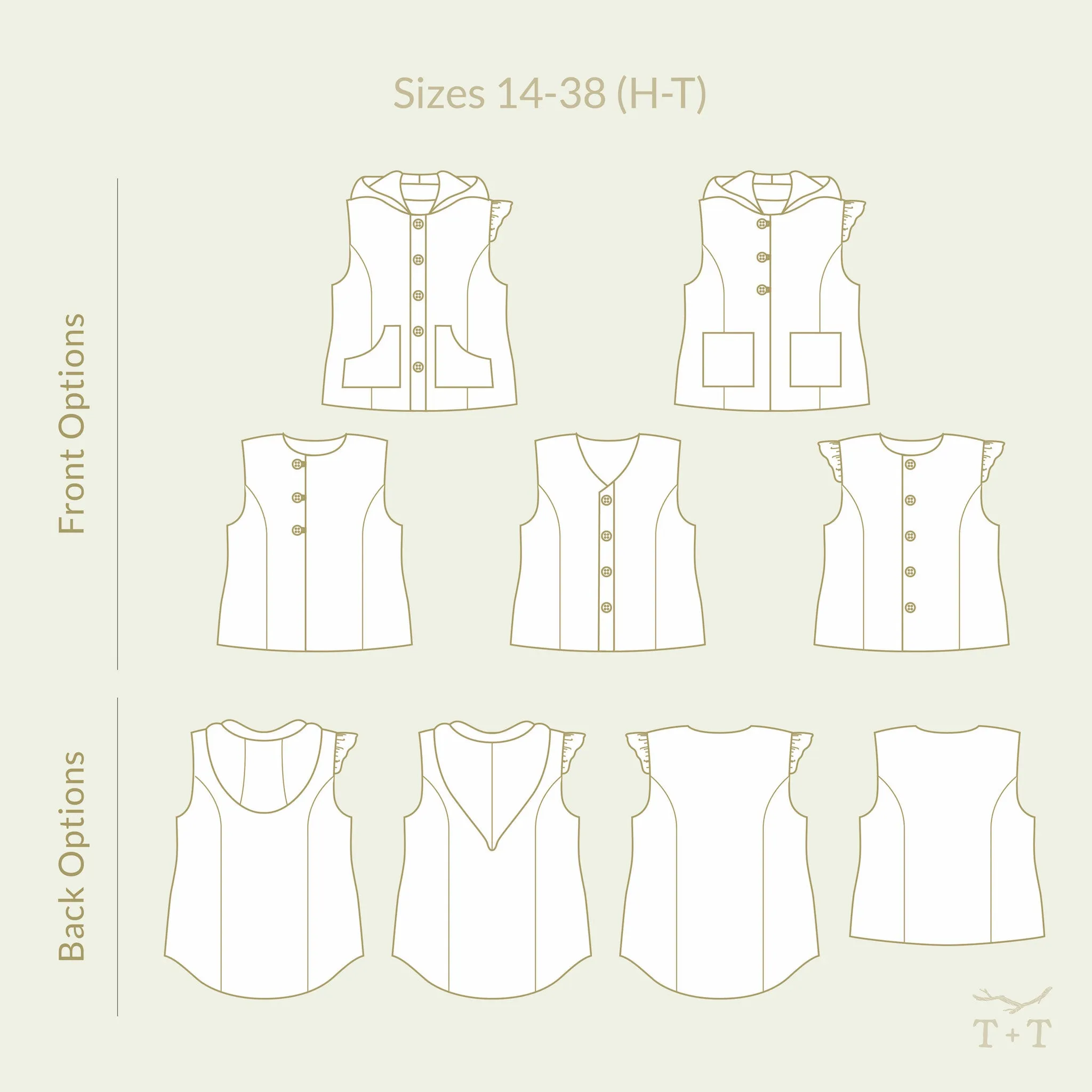 Pathfinder Vest Sewing Pattern - Women's/Curved Fit