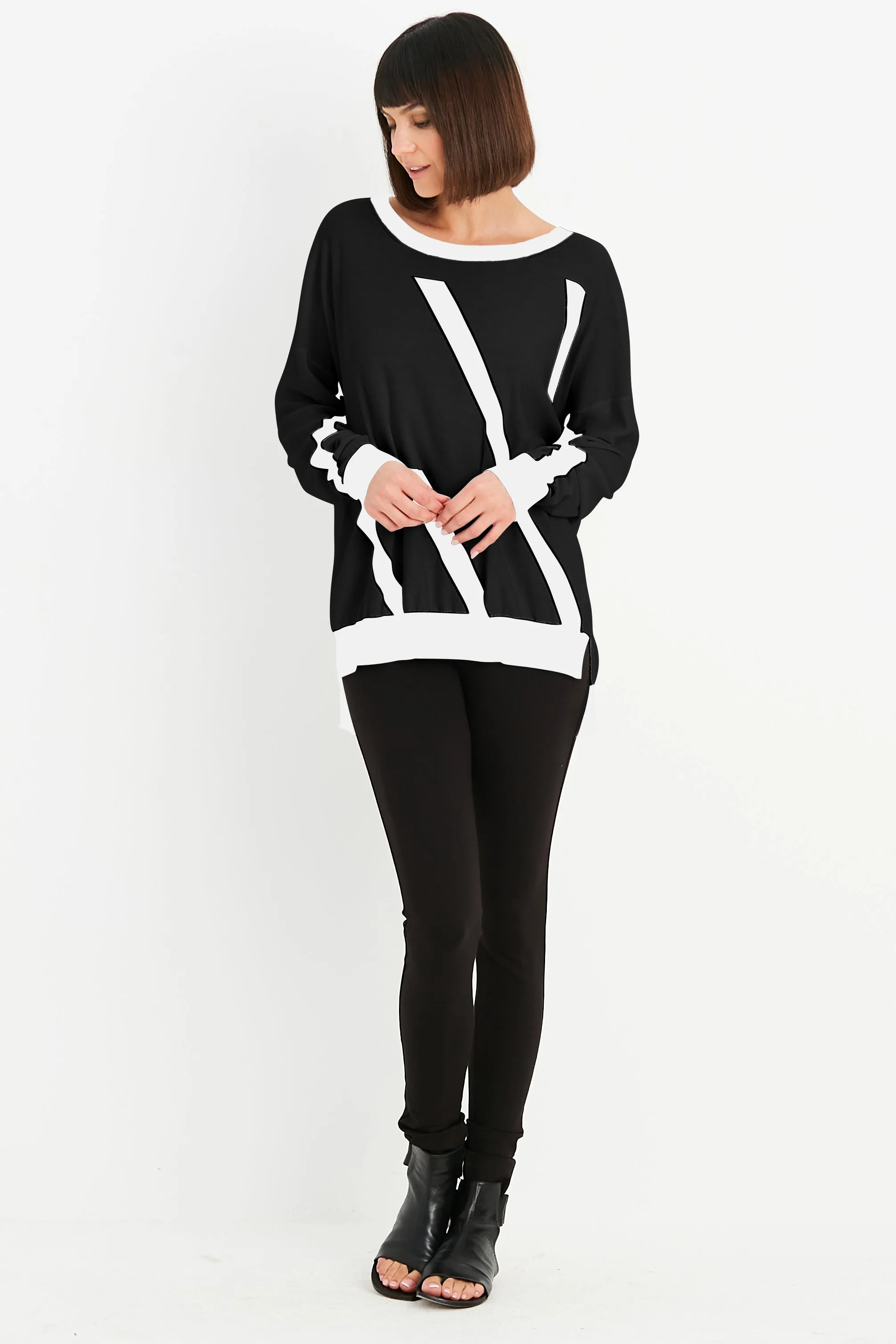 Pima Cotton One Direction Crewneck Sweater
