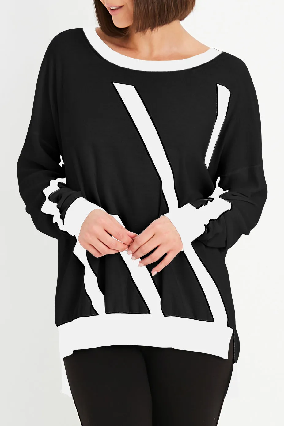 Pima Cotton One Direction Crewneck Sweater