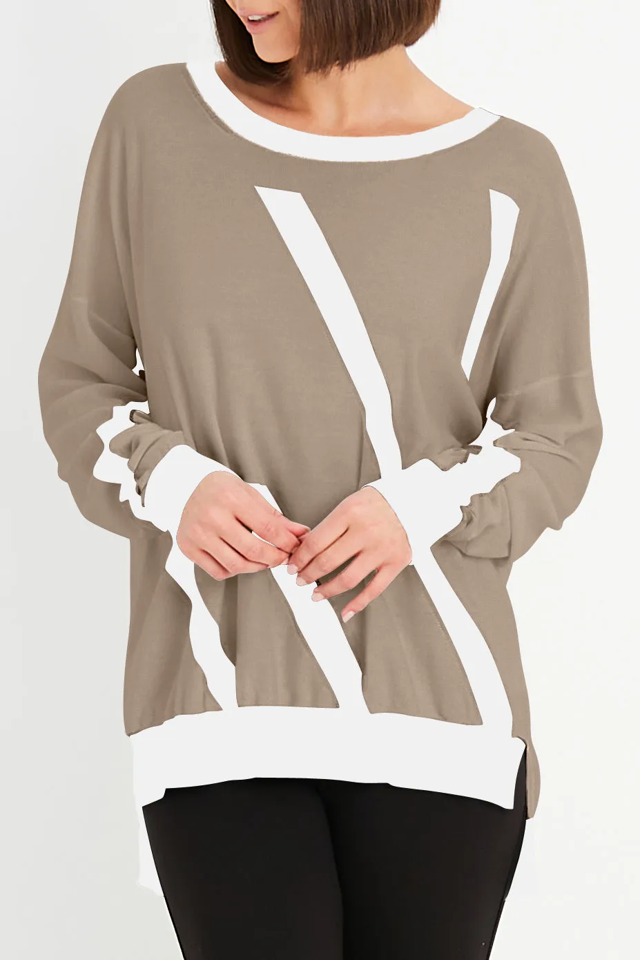 Pima Cotton One Direction Crewneck Sweater