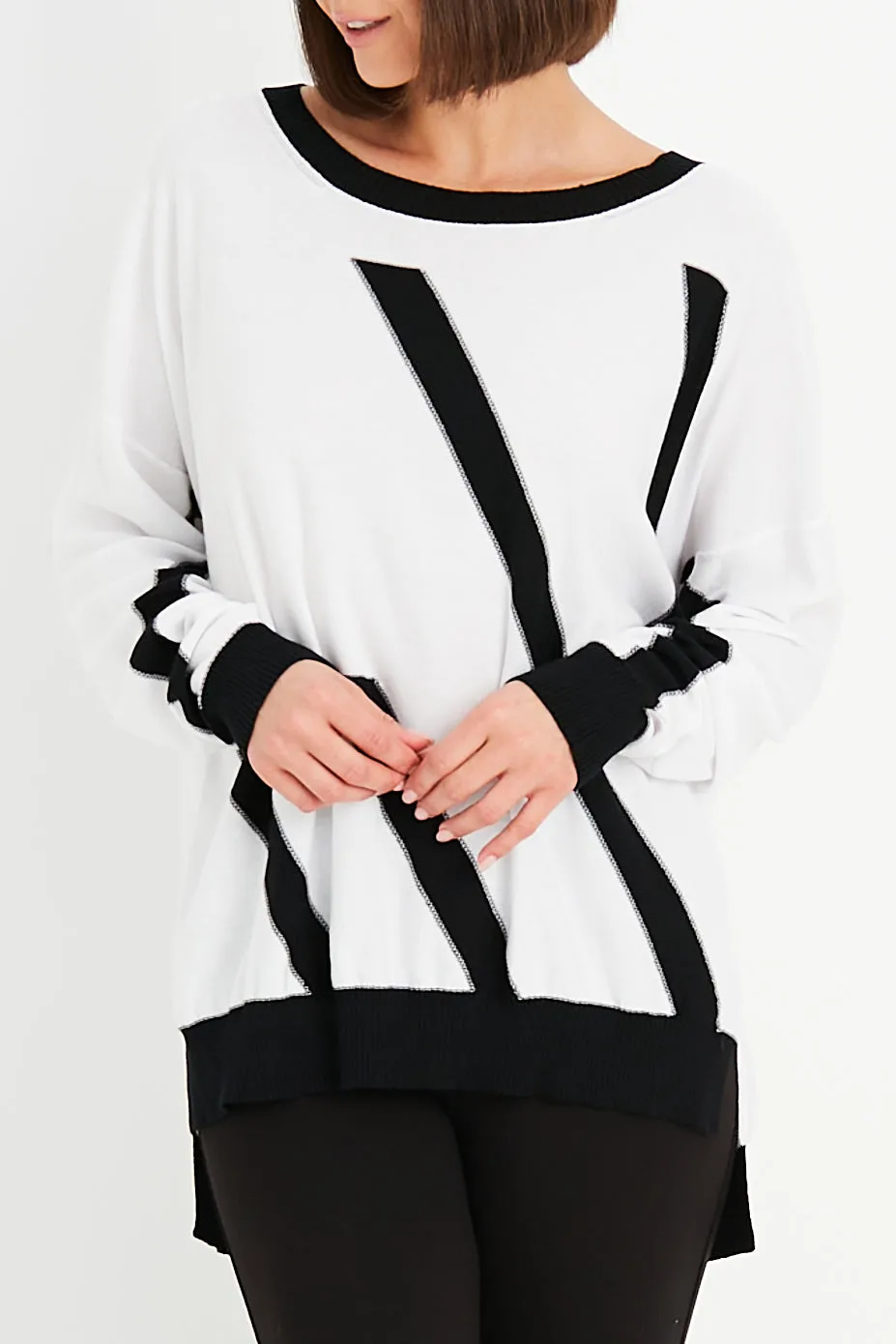 Pima Cotton One Direction Crewneck Sweater
