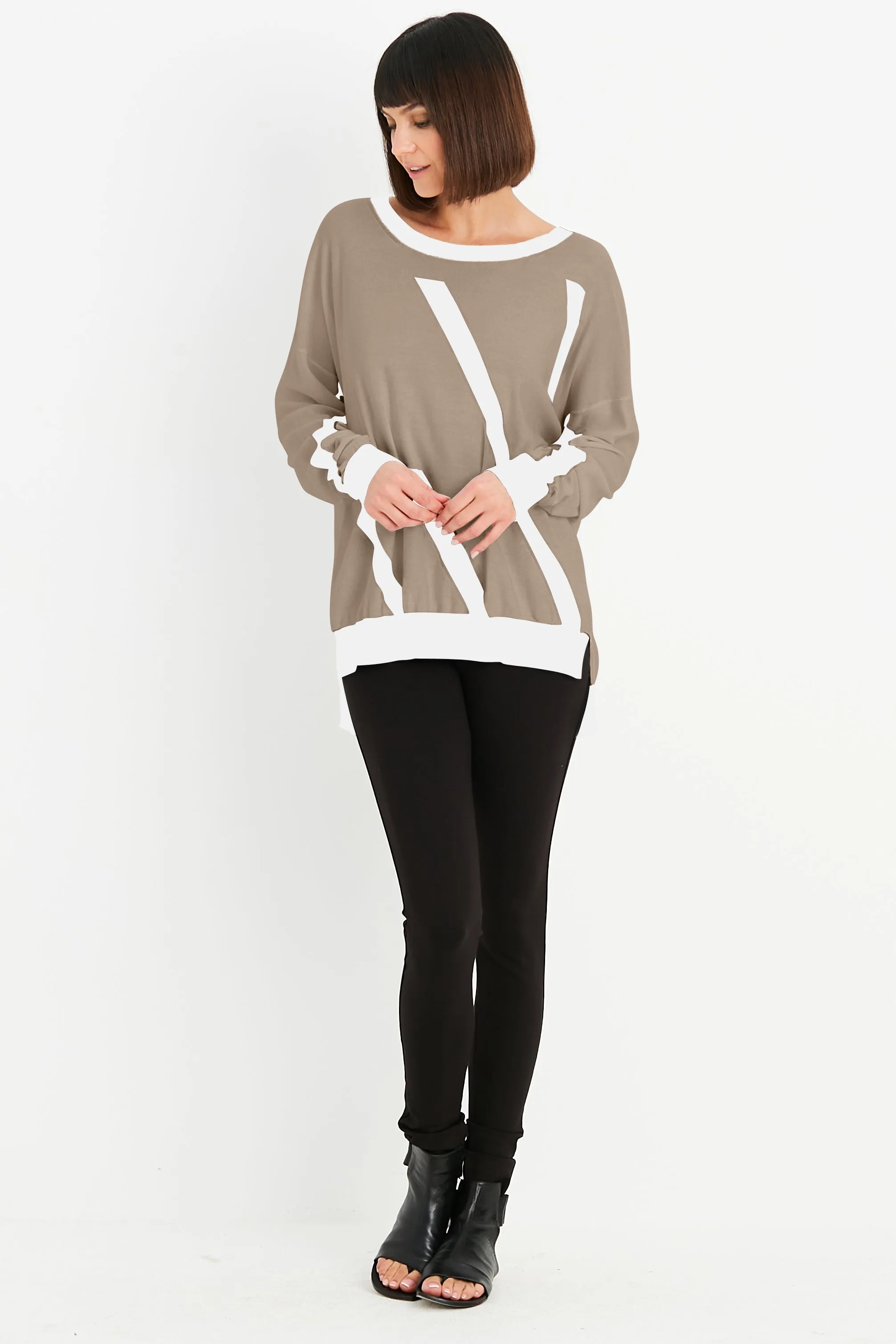 Pima Cotton One Direction Crewneck Sweater