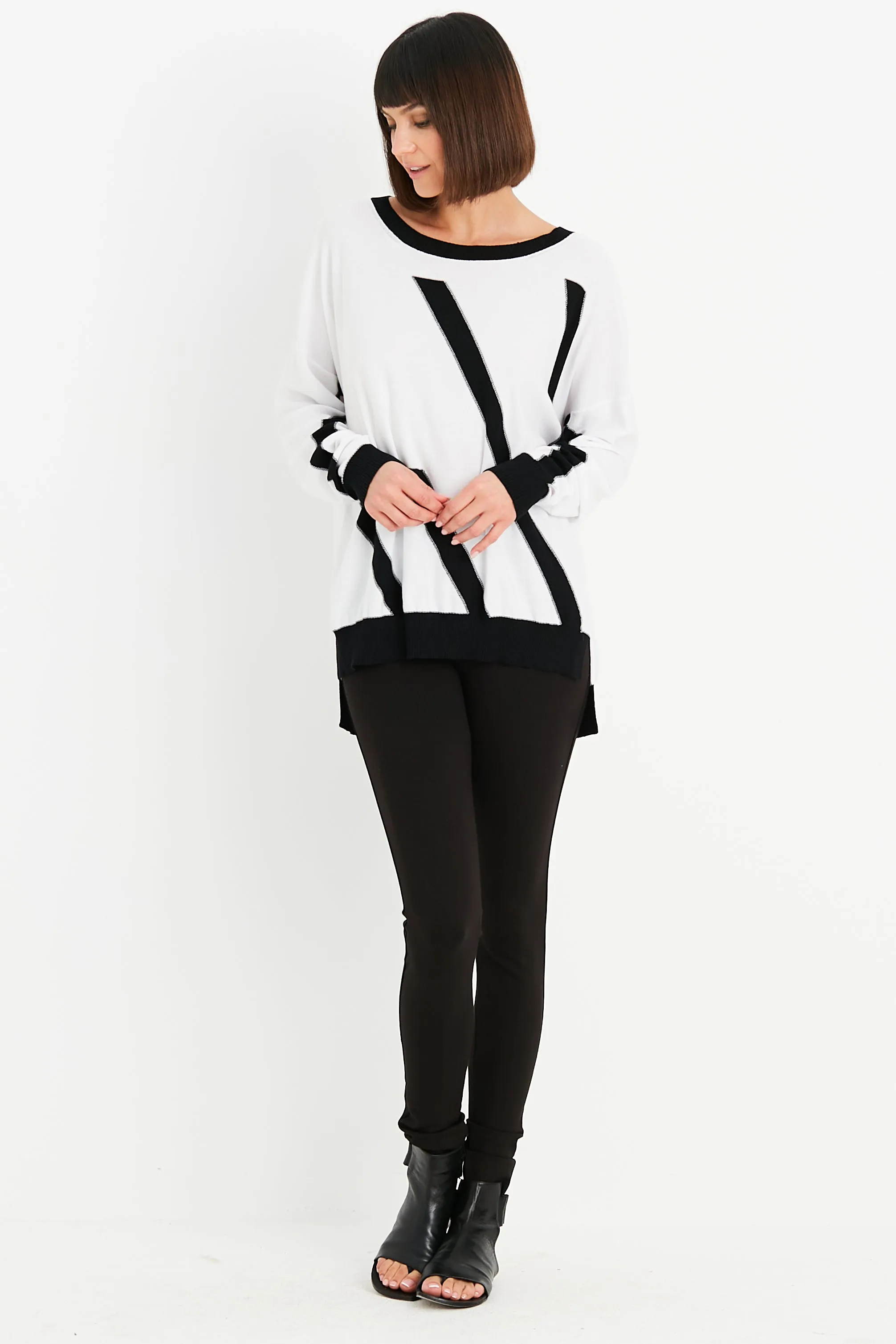 Pima Cotton One Direction Crewneck Sweater