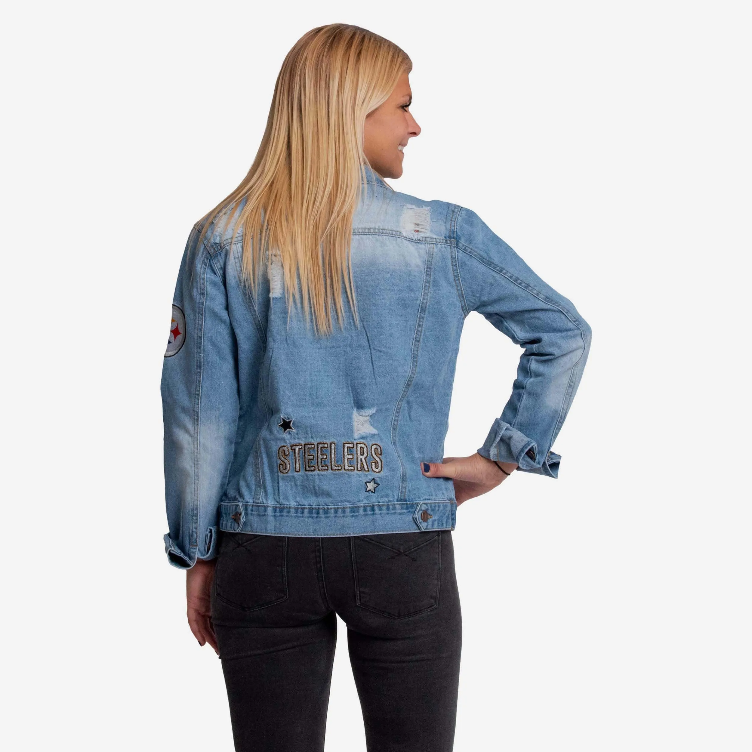 Pittsburgh Steelers Womens Denim Jacket