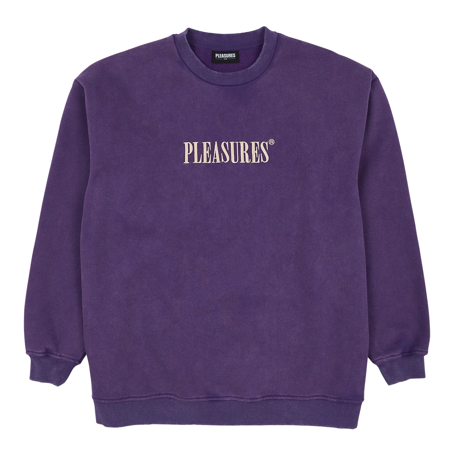 Pleasures Sour Washed Crewneck 'Purple'