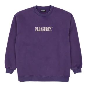 Pleasures Sour Washed Crewneck 'Purple'