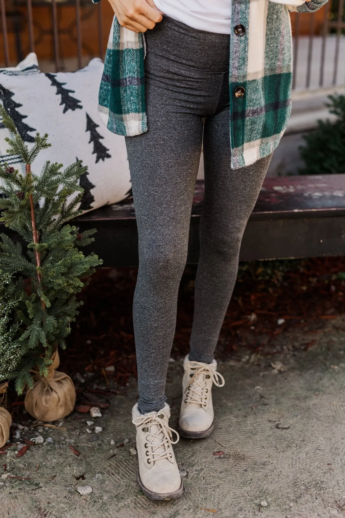 Pulse Basics Elevated Leggings- Charcoal