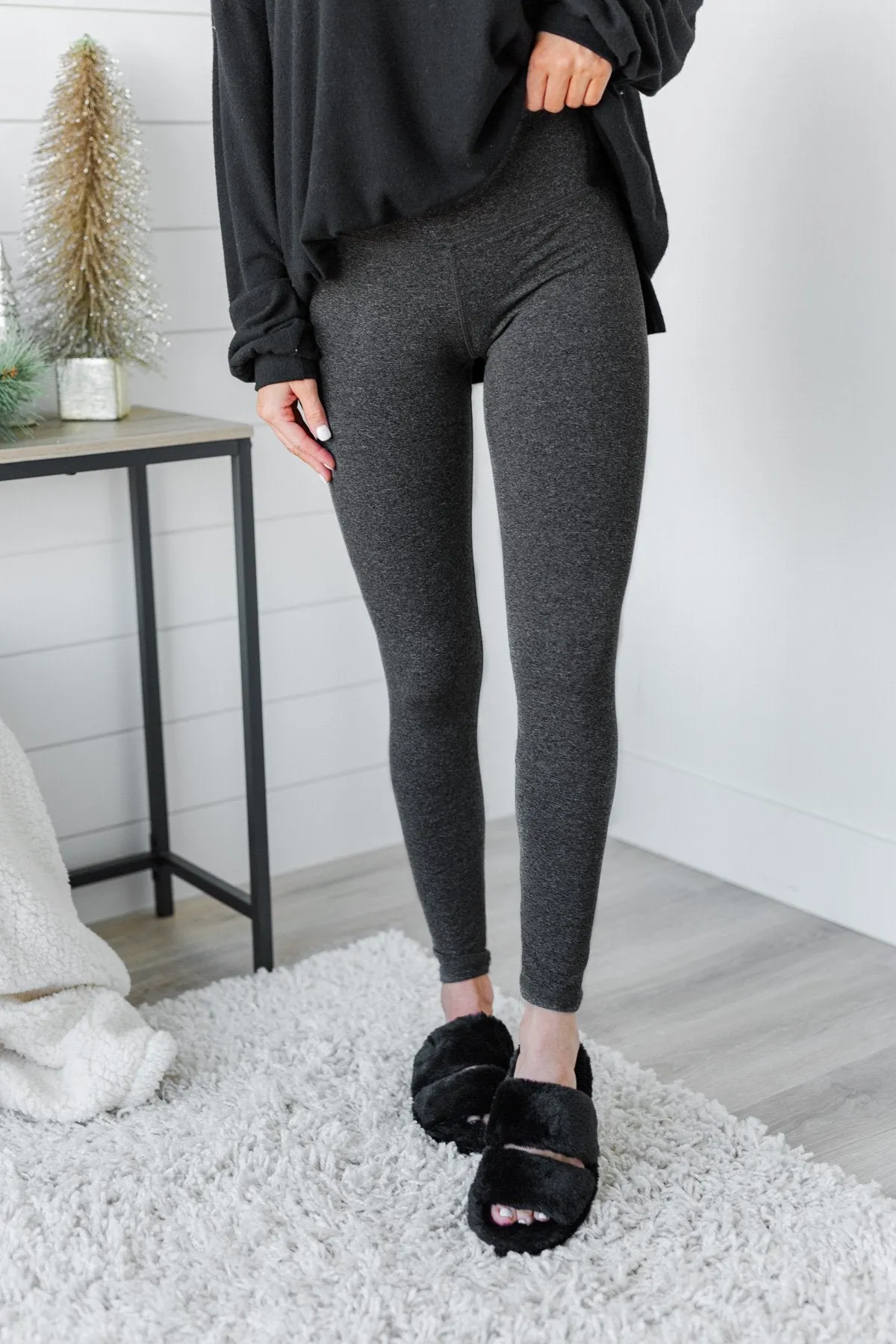 Pulse Basics Elevated Leggings- Charcoal