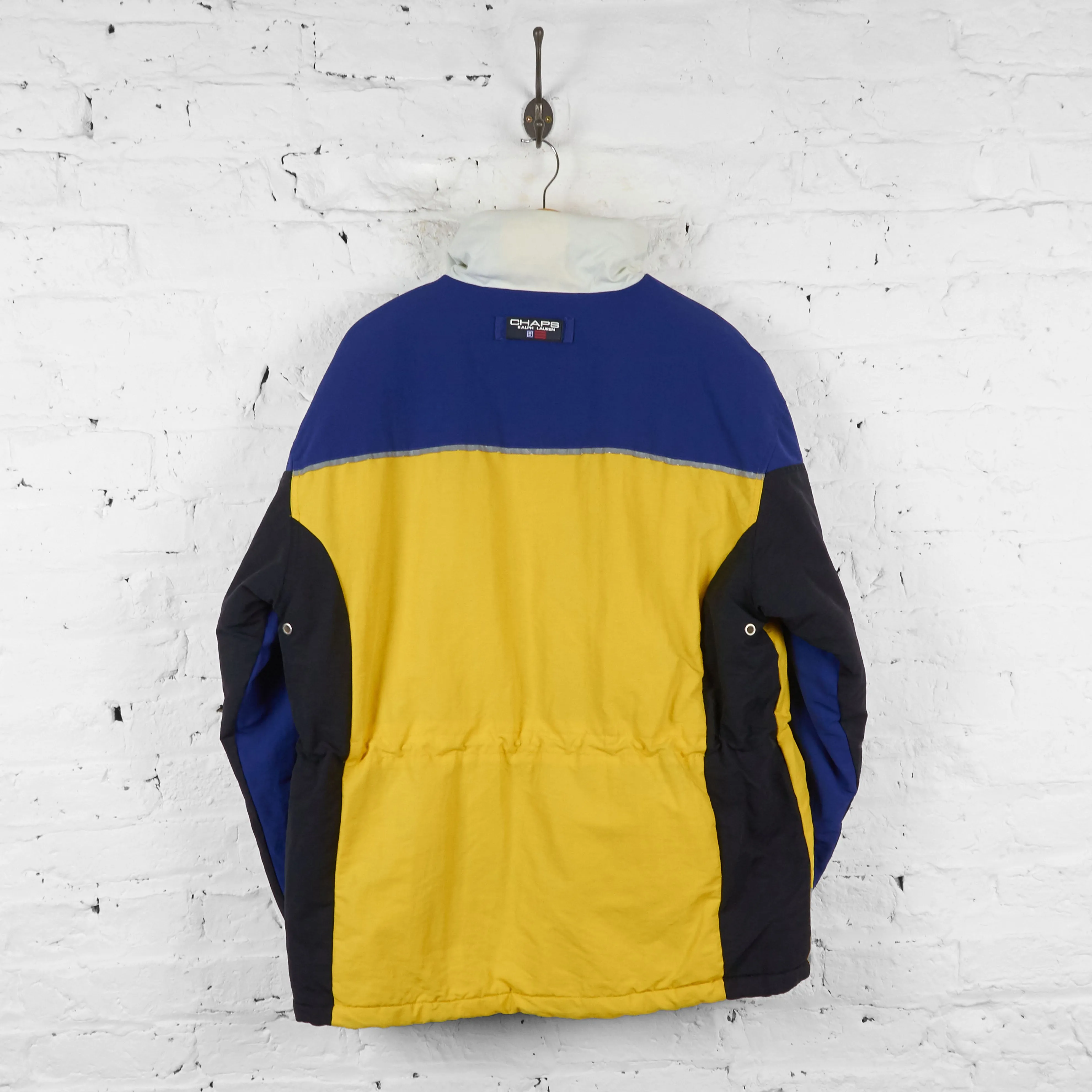 Ralph Lauren Chaps 90s Coat - Blue/Yellow - L