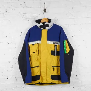 Ralph Lauren Chaps 90s Coat - Blue/Yellow - L