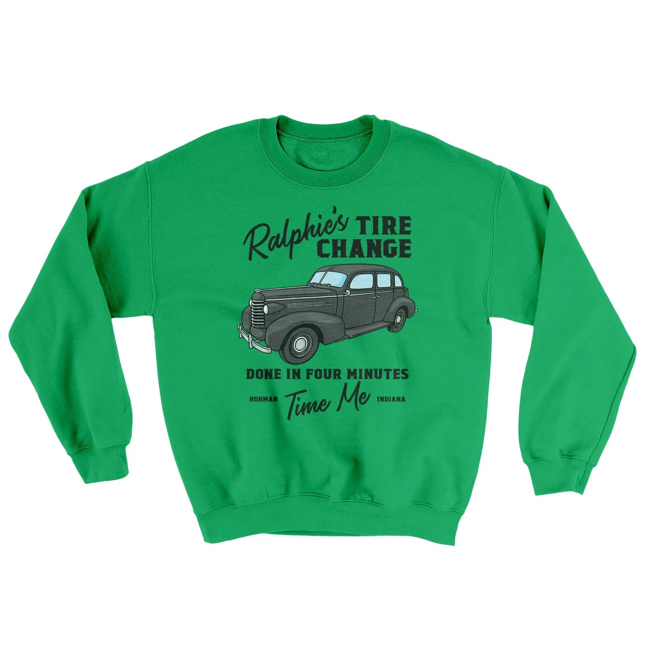 Ralphie's Tire Change Ugly Sweater