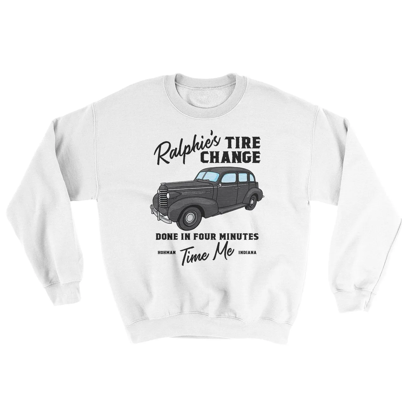 Ralphie's Tire Change Ugly Sweater