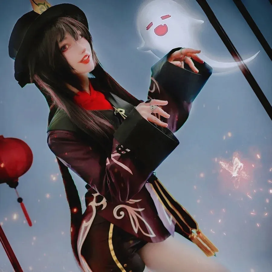 Ready to Ship Genshin Impact Hu Tao Cosplay Costume C00267 AA