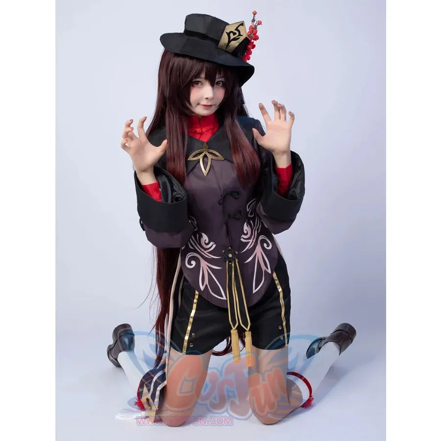 Ready to Ship Genshin Impact Hu Tao Cosplay Costume C00267 AA