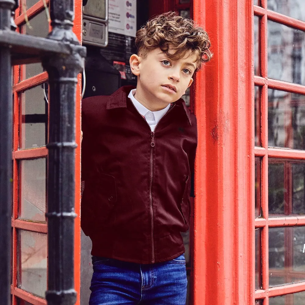 [Re:Coat] Carnaby Boys Bomber Jacket - Burgundy (2-3Y, 4-5Y, 6-7Y)