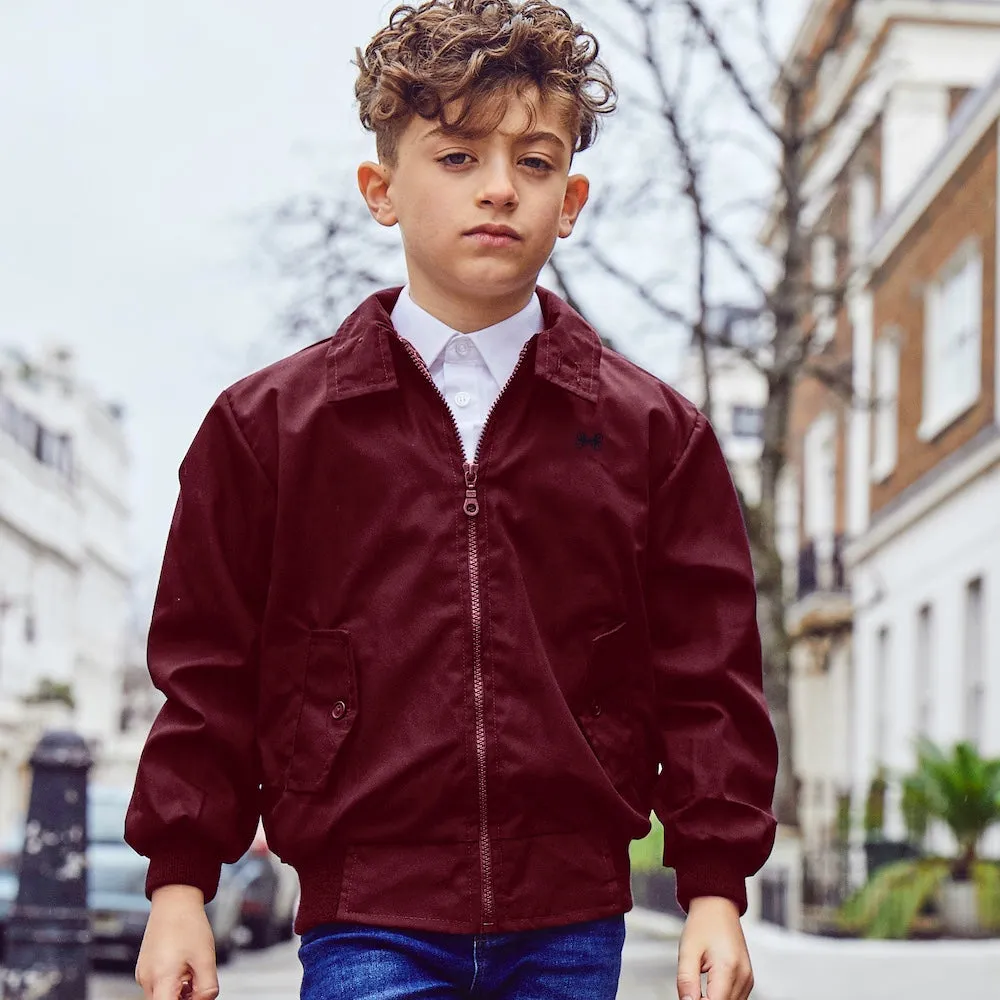 [Re:Coat] Carnaby Boys Bomber Jacket - Burgundy (2-3Y, 4-5Y, 6-7Y)