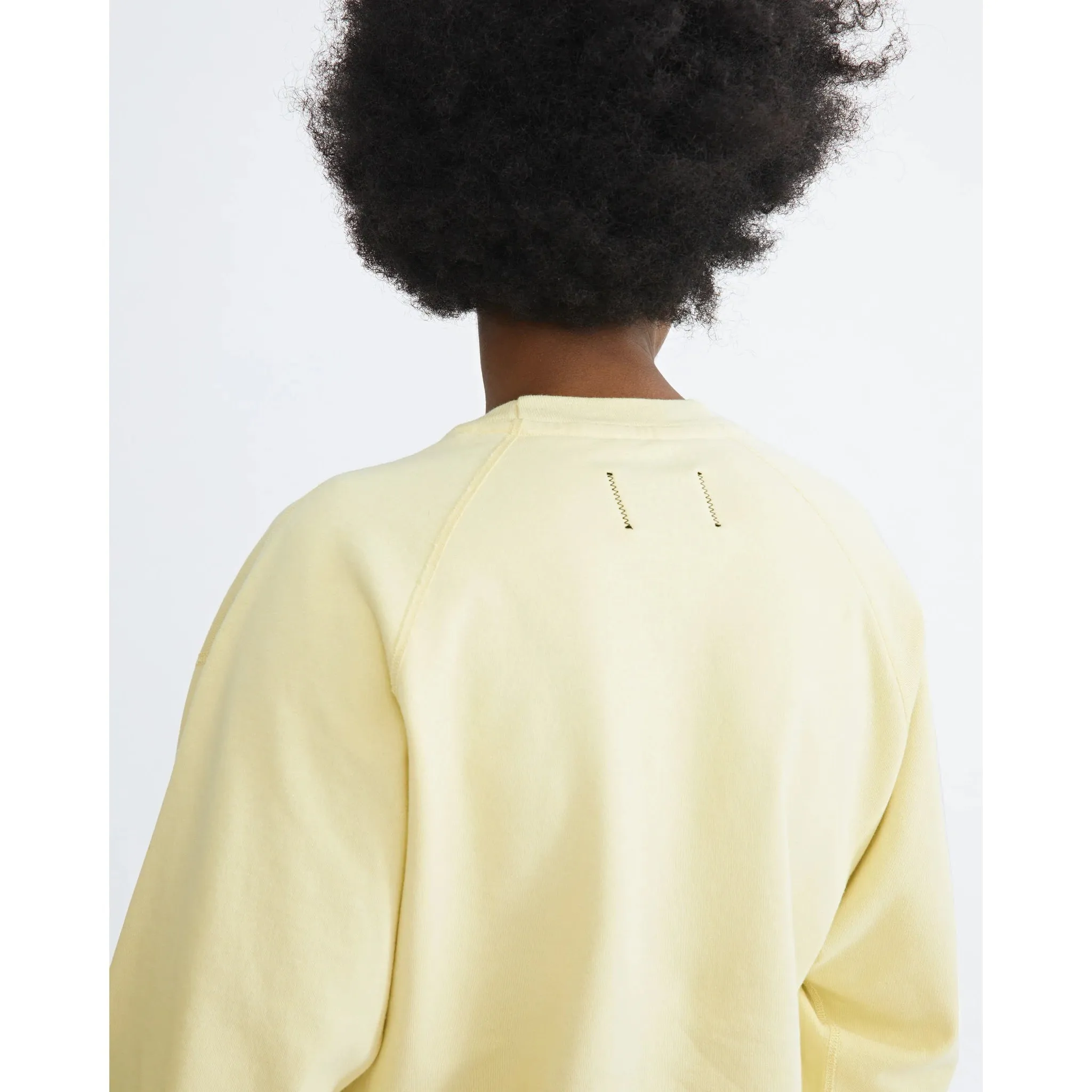 Reigning Champ Men Lt Wt Terry Drop Cap Relaxed Crewneck Citron RC-3795-CIT
