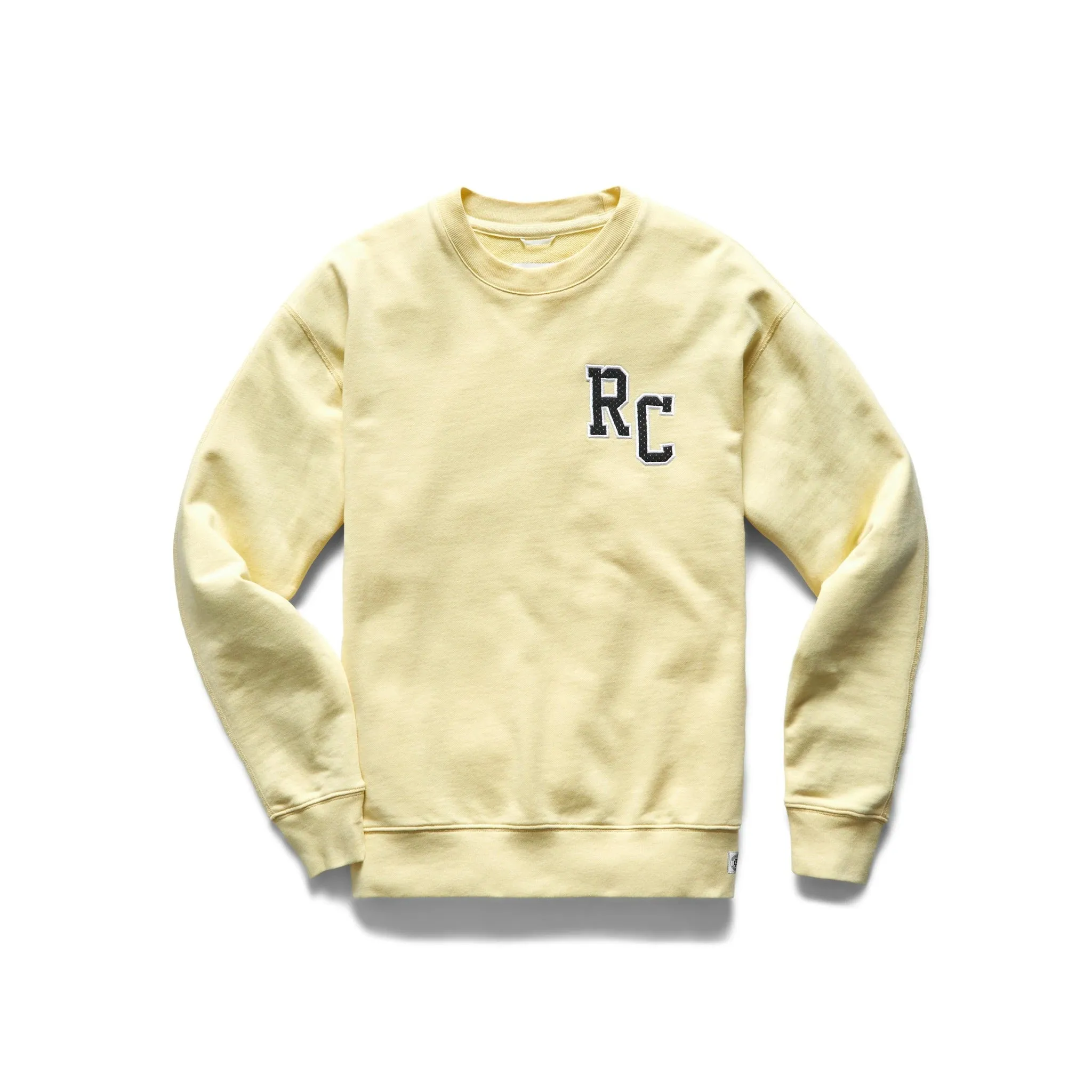 Reigning Champ Men Lt Wt Terry Drop Cap Relaxed Crewneck Citron RC-3795-CIT