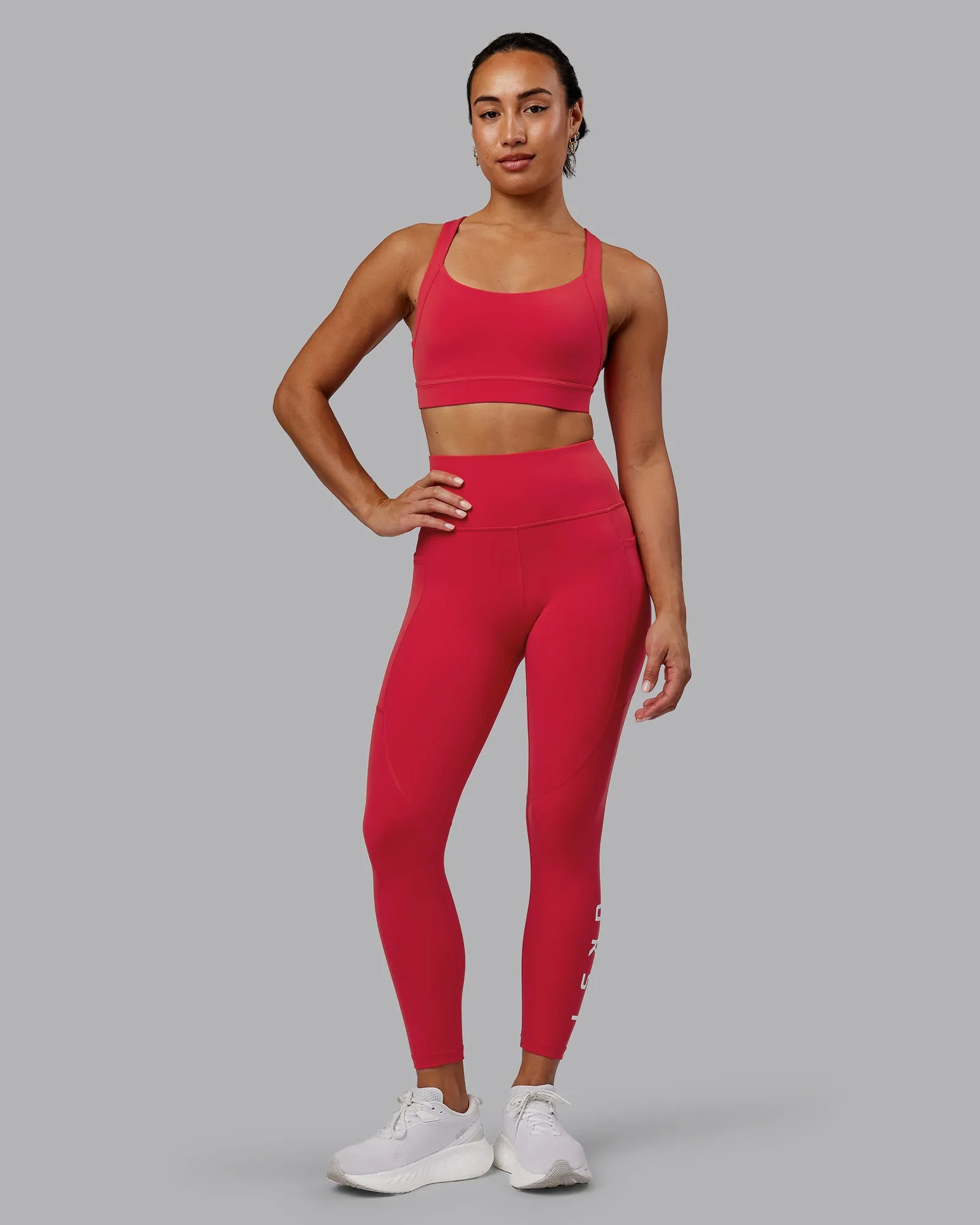 Rep 7/8 Length Tight - Scarlet-White