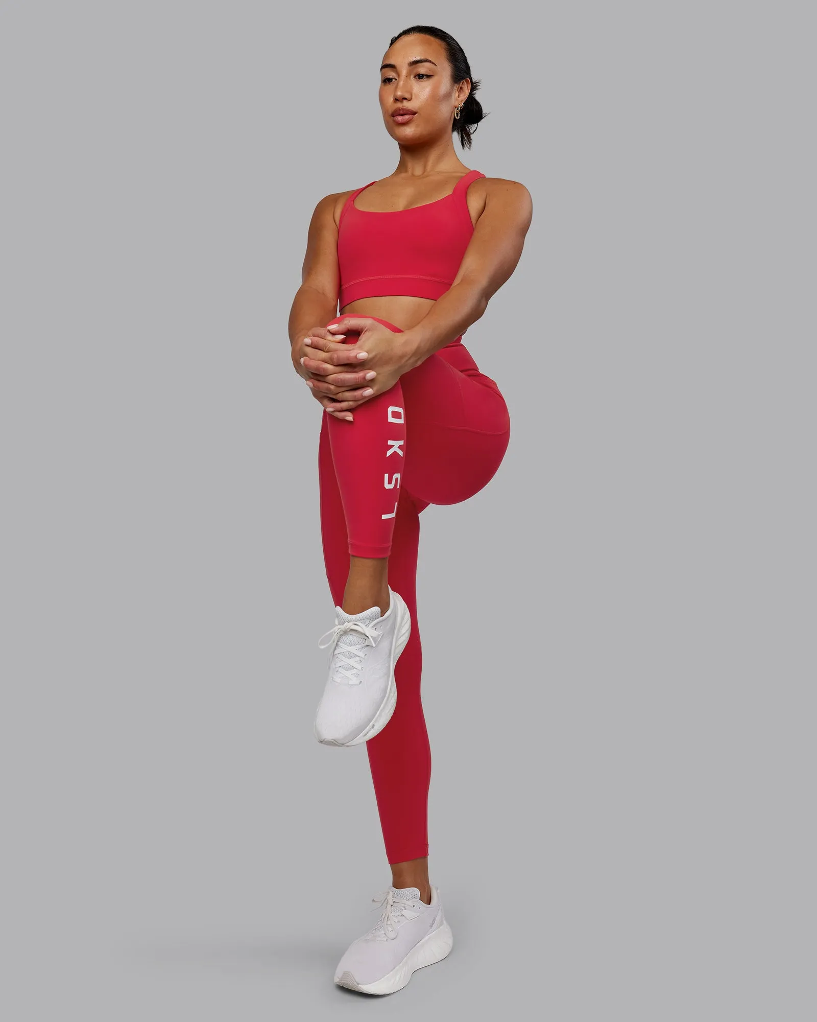 Rep 7/8 Length Tight - Scarlet-White