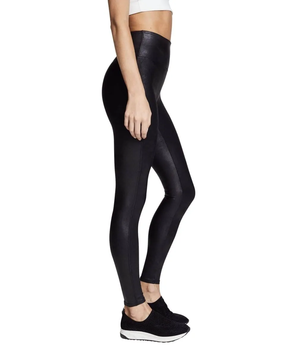 Restocked Faux Leather Legging, Black