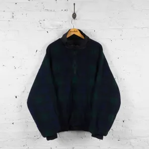Reversible 90s 1/4 Zip Fleece Jacket - Green - XXL