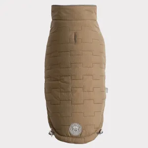 Reversible Chalet Dog Jacket | Khaki Fleece