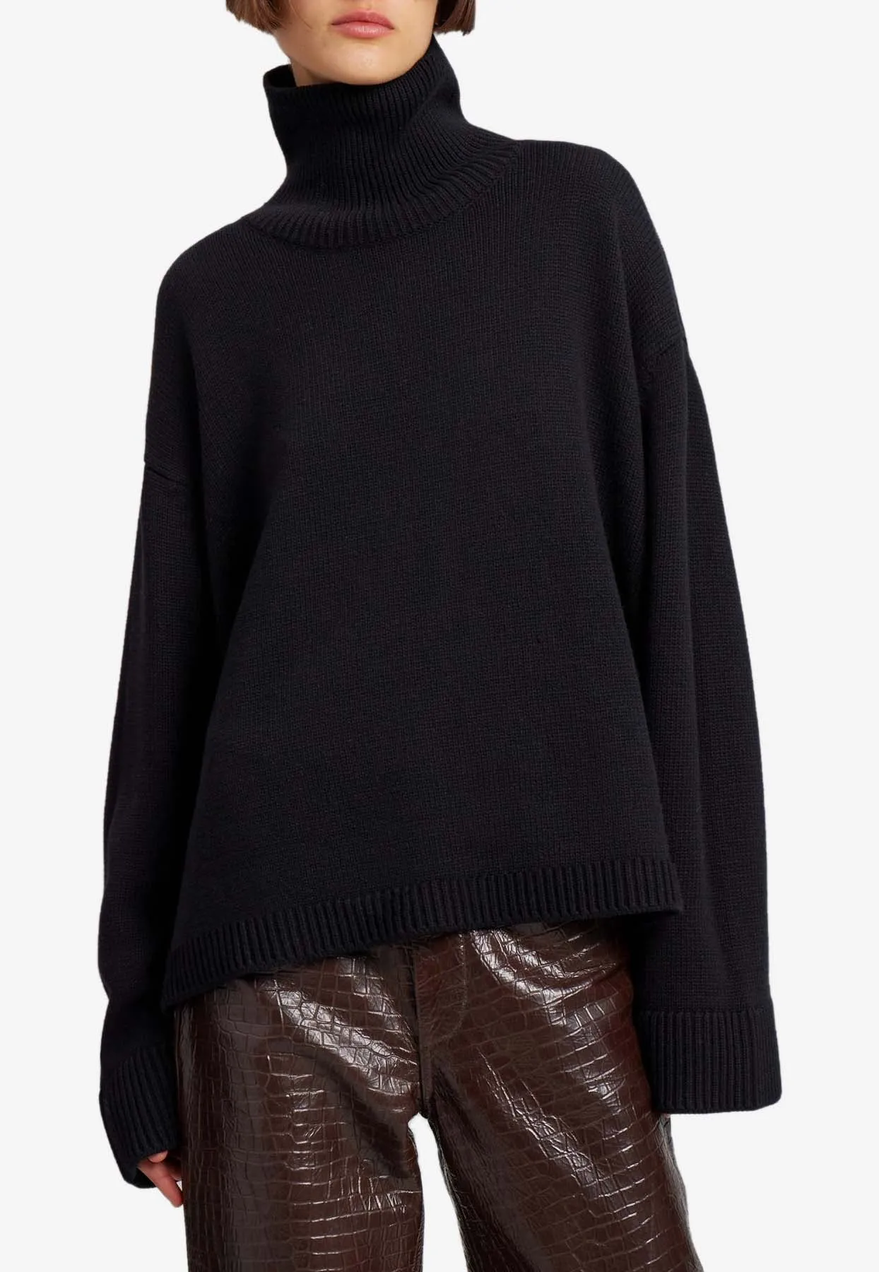 Rhea Trapeze Turtleneck Sweater