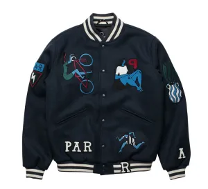 RUN SIT & BIKE VARSITY JACKET