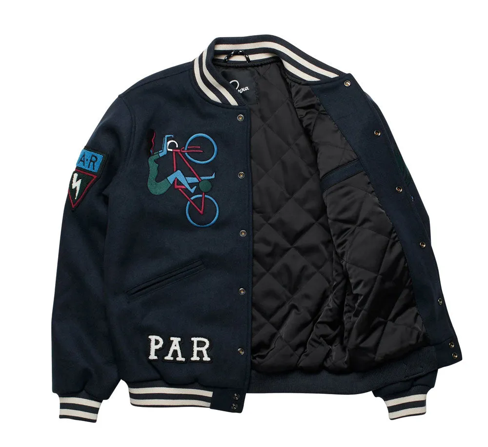 RUN SIT & BIKE VARSITY JACKET