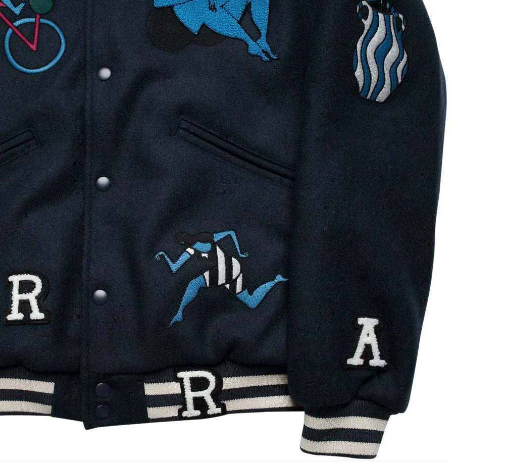 RUN SIT & BIKE VARSITY JACKET