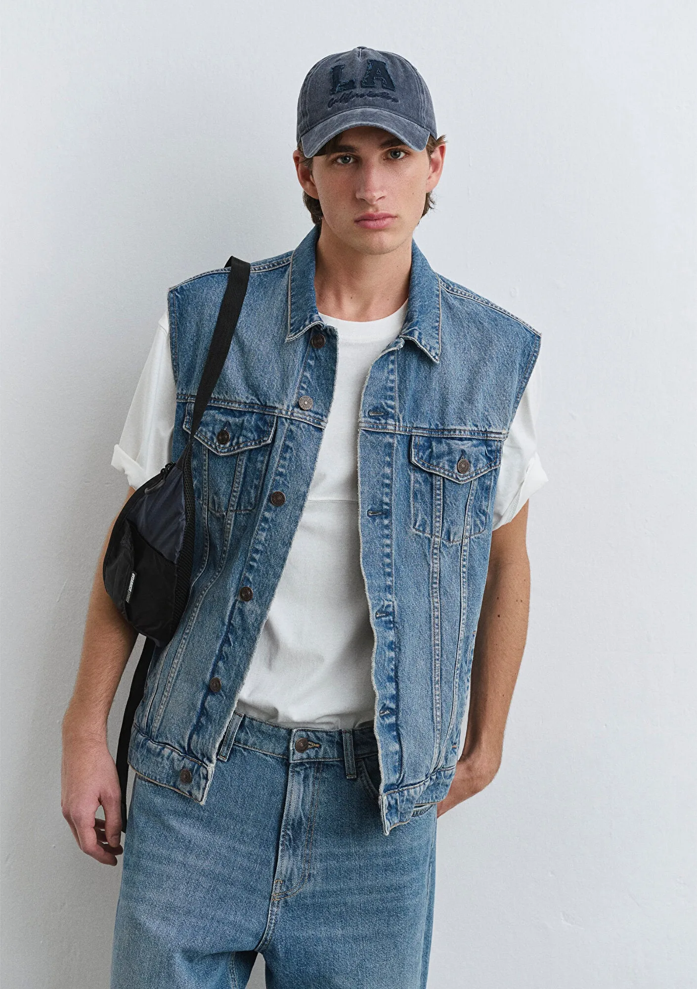Russell Dark Foggy Classic Denim Jean Vest