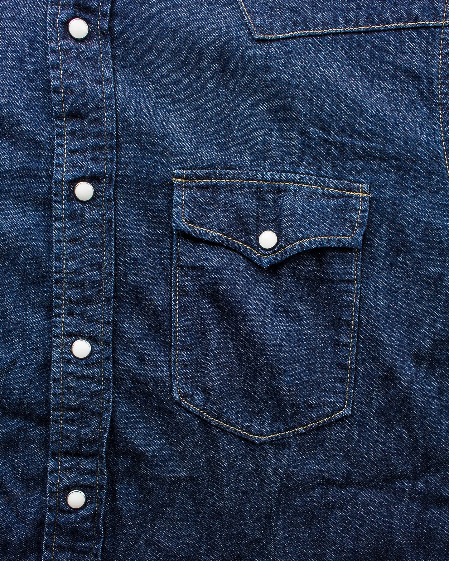 Second Hand Spellbound 48-736E Western Style 6oz Denim Shirt Rinsed Size 4/L