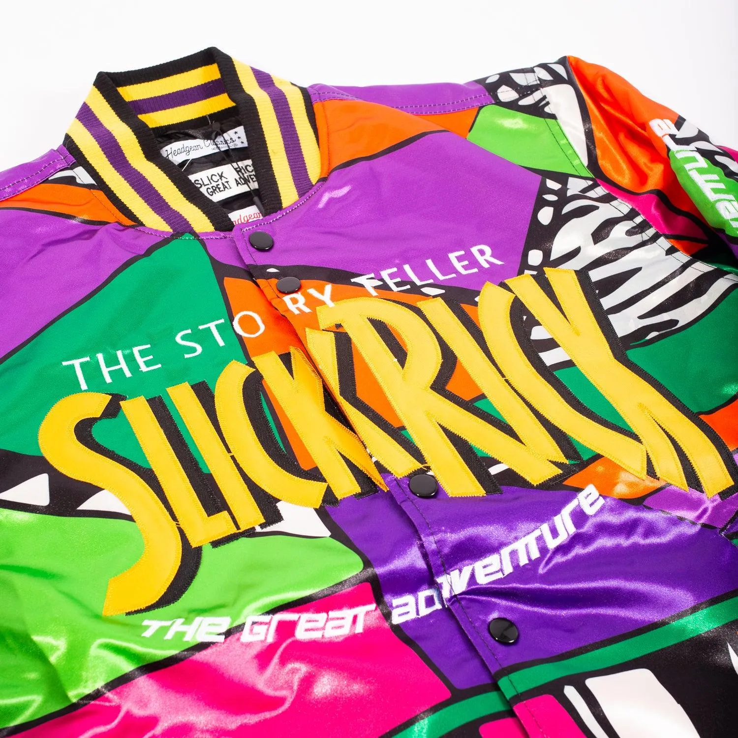 SLICK RICK THE STORY TELLER SATIN JACKET (MULTI)