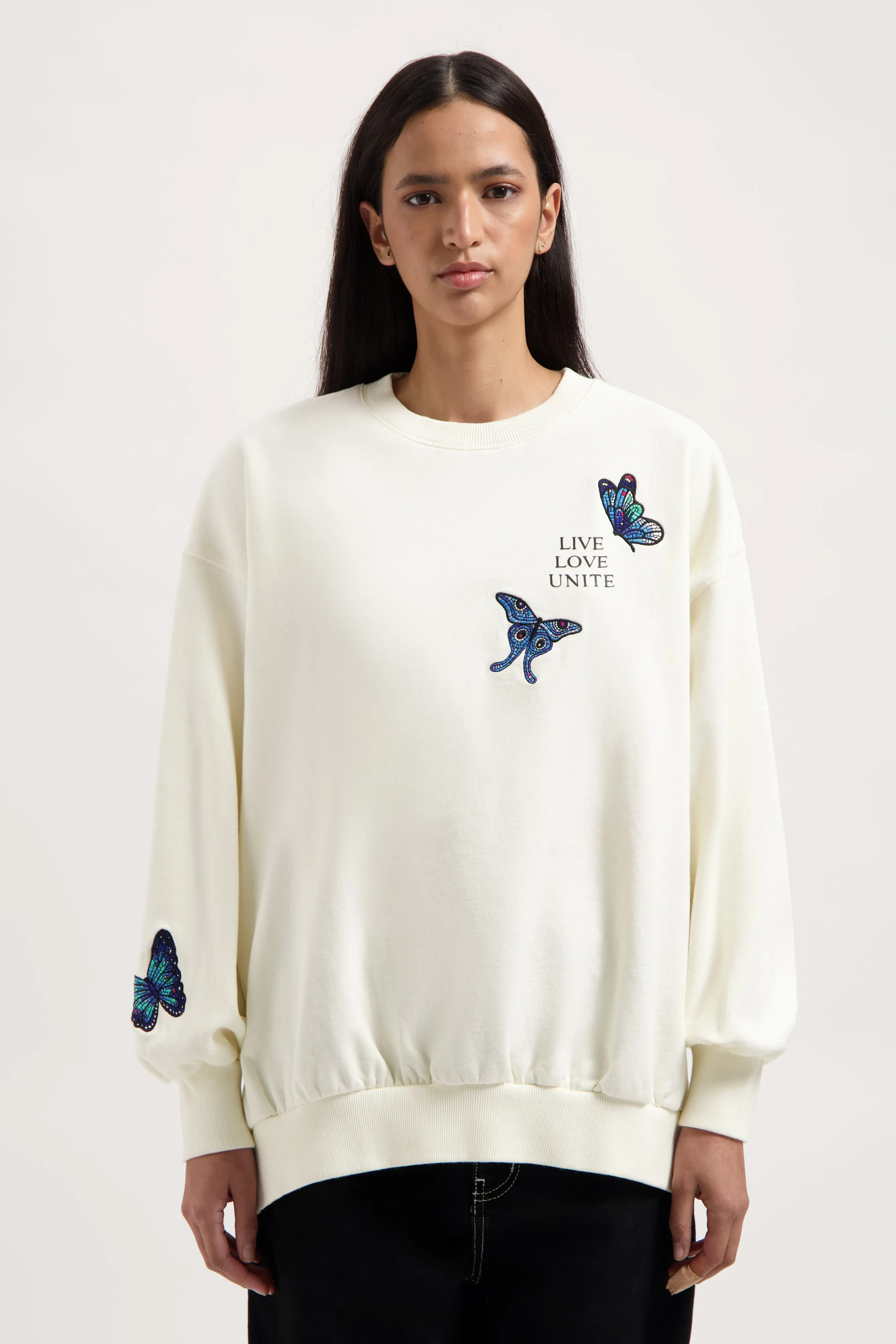 STAIRWAY BUTTERFLY SWEATSHIRT WOMEN